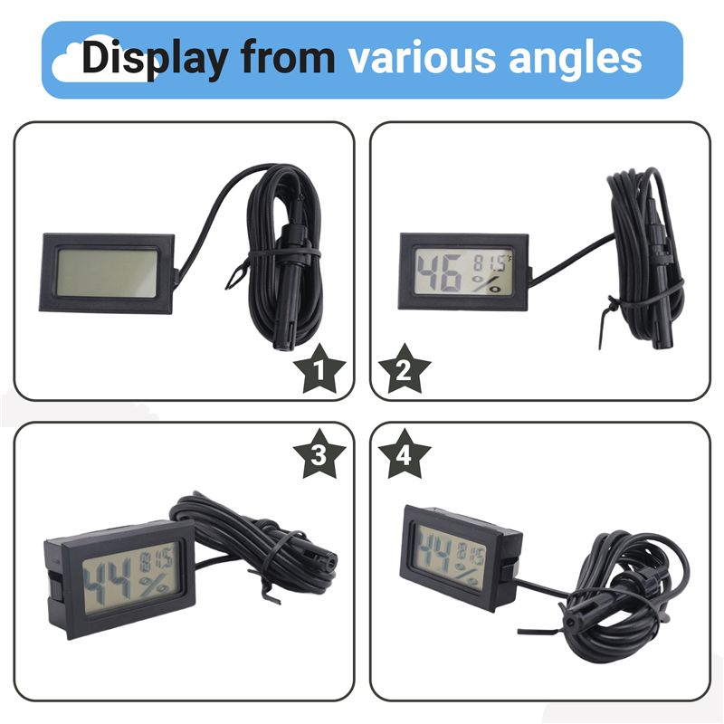 [NEW!A93G】 Digital Thermometer - Digital Hygrometer Probe 评论和价格