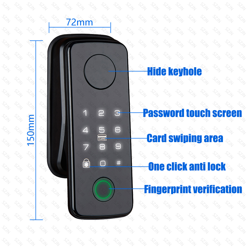 TTLock Auto Smart Fingerprint  - Glass Door Hinge 评论和价格