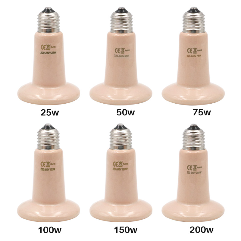 5Pcs Pet Heating Lamp 220V Inf - Ceramic Heat Emitter 评论和价格