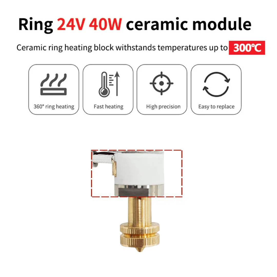 For E3D Revo Hotend Kit V6 Rad - Ceramic Heat Emitter 评论和价格